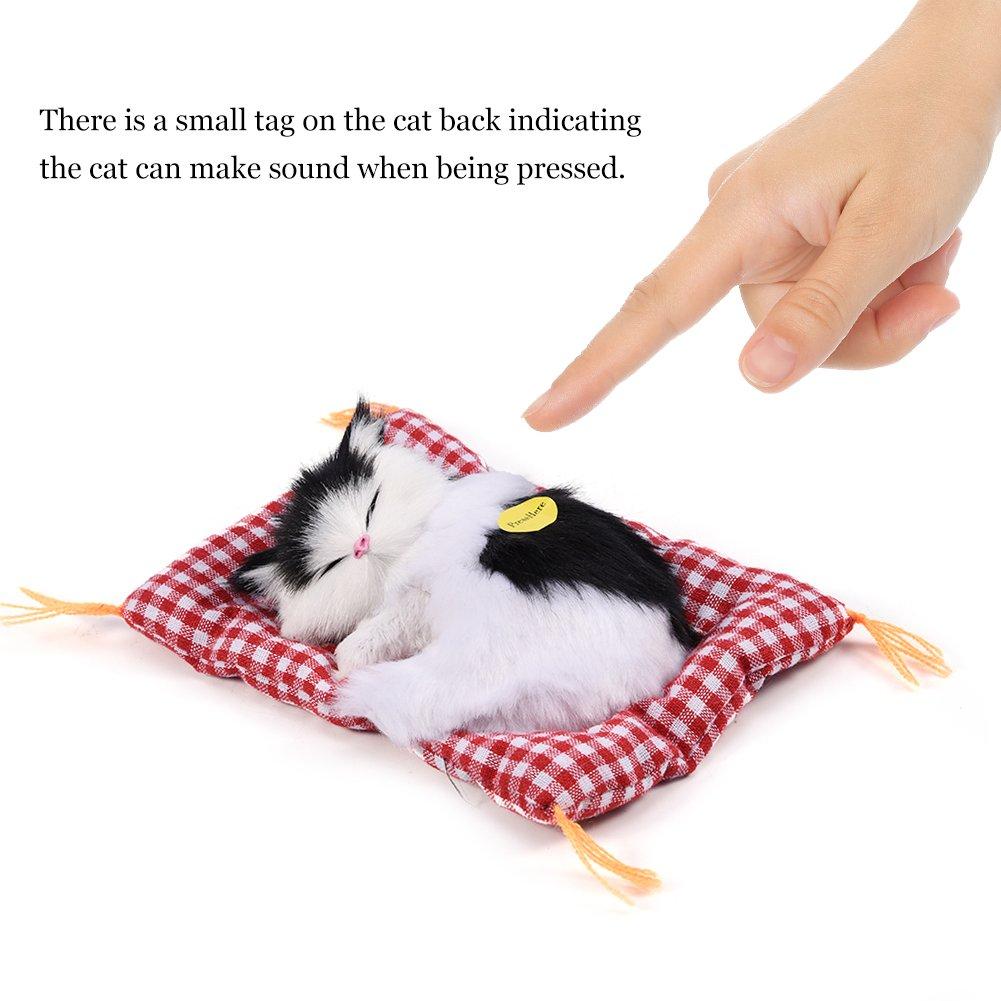 Realistic Plush Cat Sleeping Lying For and Puppy Body Pillow Toy, Lifelike, Cat, Down, Sounds, Cute, Lifelike, Kids, Adults, Adults,