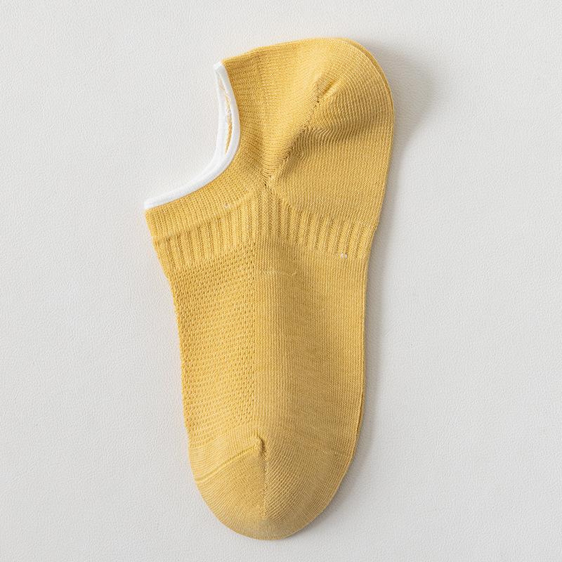 Women's Spring and Summer Pure Cotton Socks, Women's Thin All-cotton Mesh Socks, Loose Summer Short Socks, Invisible Socks