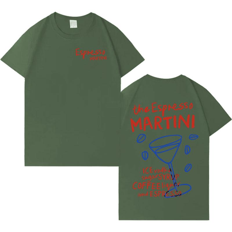 Espresso Martini Mens Decompression Aesthetic Pop Casual Drinking Graphics Tshirt Hip Hop Cotton Oversized Energetally T Shirts