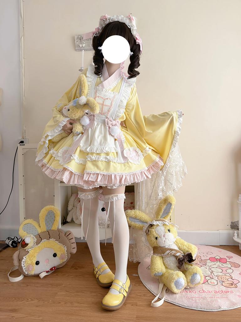 XHSUKADO Nurse Uniform Perfect for and and Includes Princess Mini and Long Sleeves with Size Women's 4-Piece Set, Spring, Summer, Fall, Kimono,