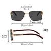 Fashion Square Sunglasses Men New Vintage Gradient Multi-color Sun Glasses Ins Trendy Retro Brand Design Casual Shades