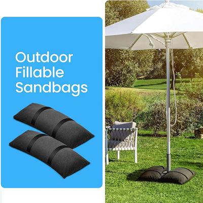 2 STÜCKE Nachfüllbare Sandsäcke Wetterfeste Terrassengewichtssandsäcke Für Terrassenzelte Outdoor-Strand Winddichte Ausgleichsgewichte Sandsack