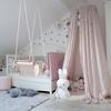 Bed Canopy Kids Bedroom Play Tent Cotton Netting Bedcover Round Dome Curtain