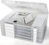 A4 Transparent Storage Box Plastic Document Paper Filling Case File Storage Cases Portable Project Case Clear Document Holder