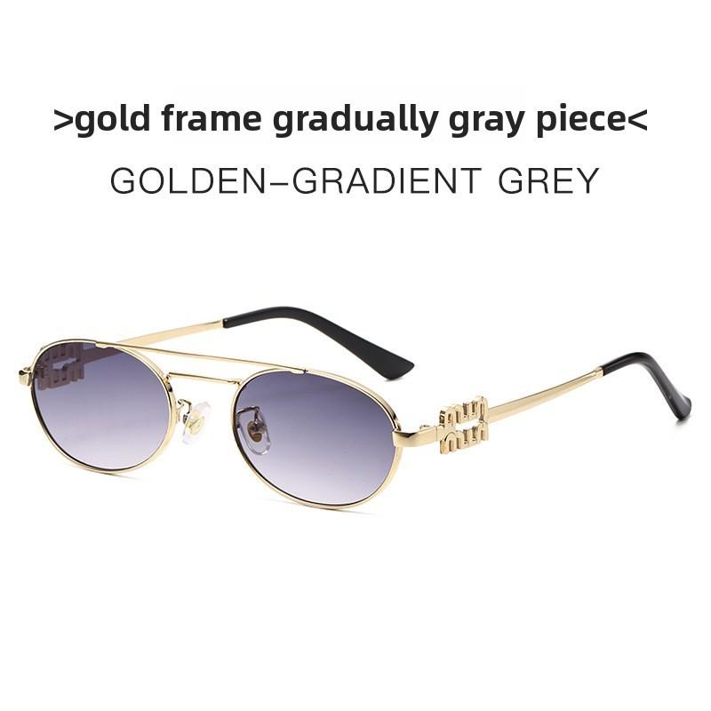 Euro Retro Oval Sunglasses With Uv400 Protection For Fashionable Sunwear And Outdoor Activities