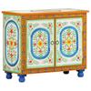 Sideboard Hand Painted 70 X 35 X 60 Cm Solid Mango Wood