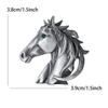 Luxury Versatile Rhinestone Horse Head Brooches For Women Animal Pins Casual Party Friends Accessories Fashion Jewelry Gifts
