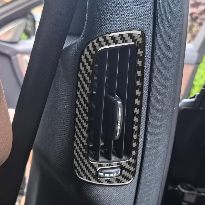 For Benz S-Class W222 2013- Real Carbon Fiber Sticker Inner Door B-pillar Air Vent Panel Car Accessories Interior decorative