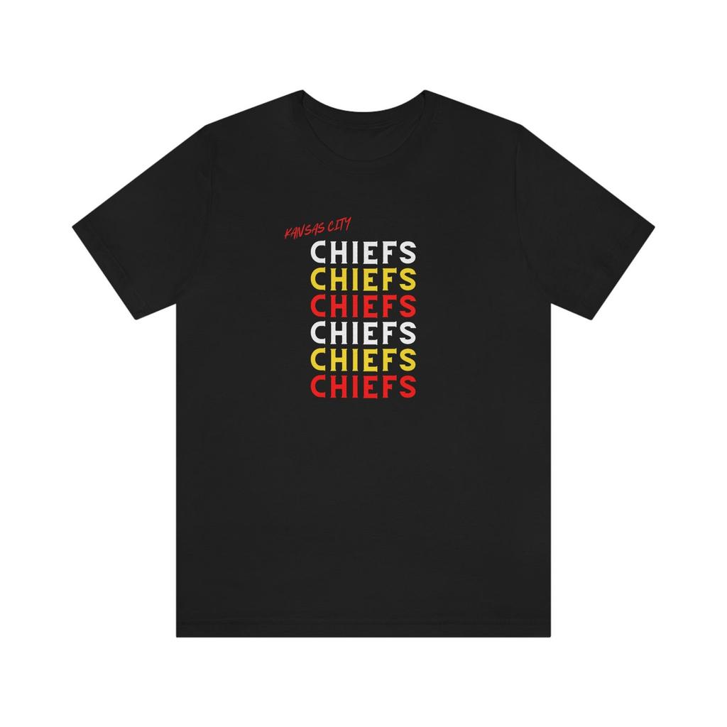 Calcio dei Kansas City Chiefs, Maglietta a Maniche Corte, kansas city chiefs, maglietta kansas city chiefs, kansas city, maglietta da football, chiefs