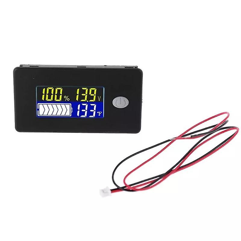 Acid Battery Capacity Indicator with LCD Display Battery Monitor for 12/24/36/48/60/72V Voltmeter
