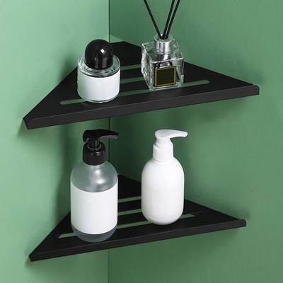1/2-teilige Badezimmer-Eckregale, rostfrei, einfach zu installieren, Duschregal aus Edelstahl 304 mit Drainage-Design
