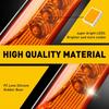 4Pcs Amber 3 LED Side Marker Clearance Light Waterproof Trailer Truck RV 12V 24V