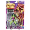 Hasbro Marvel Comics and Iron Man Comics Collectible Action Retro Blister Authentic She-Hulk 6-inch (15cm) Figure, Design, Packaging, F9029,
