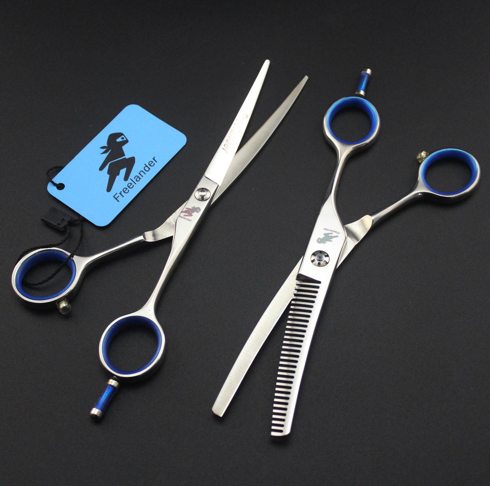 6.0 Curved Blade Hairdressing Scissors - Straight, Thinning & Barber Shears 6.0 inch Straight Scissors