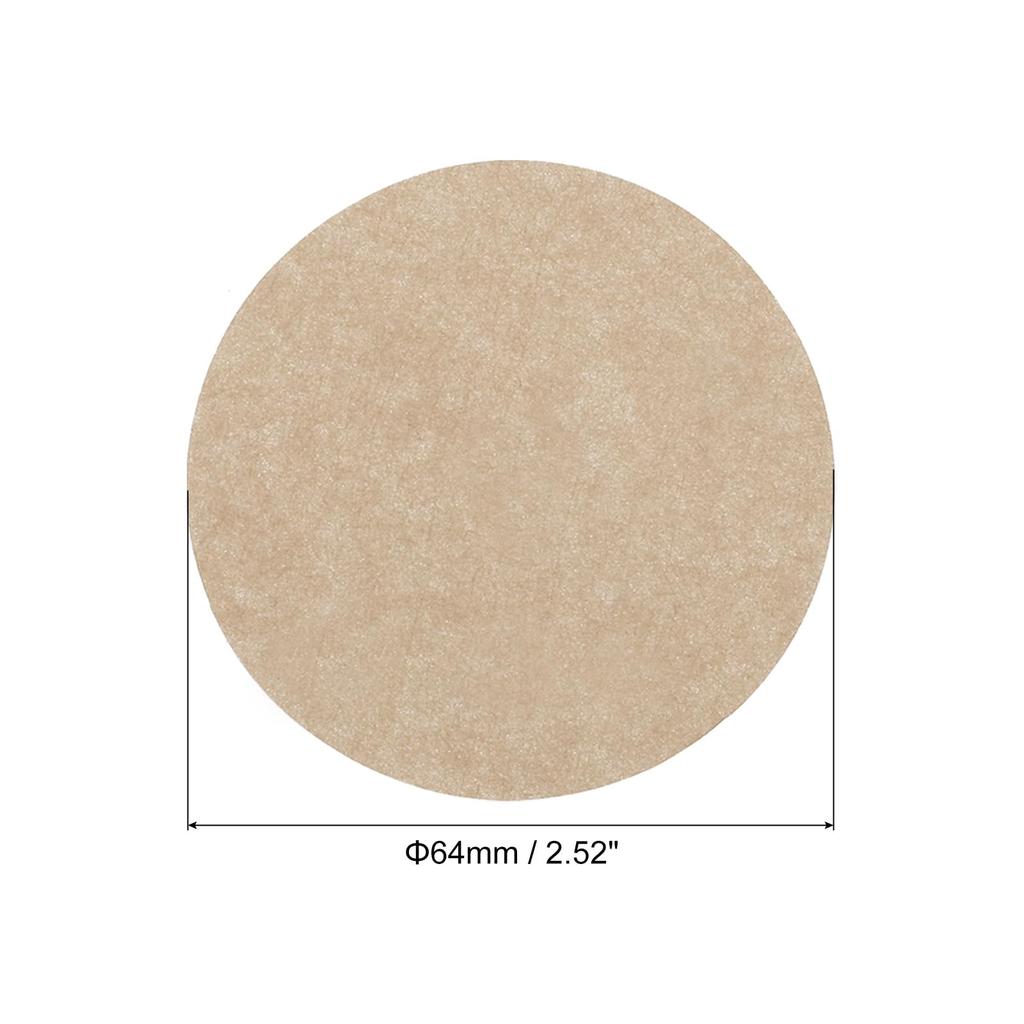 PATIKIL Disposable Round Brown Paper Filters for Mocha Pots, 2.52-inch OD, Espresso Maker, Cafe, Office Use, Pack of 200