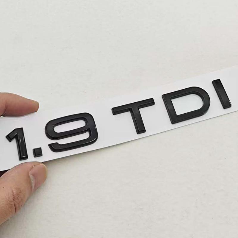 2026 3D ABS Car Letters Logo 1.9 TDI 2.0 TDI 2.8 TDI Badge Rear Trunk Sticker Decals For Audi A3 A4 A5 A6 Q2 Q3 Q5 Auto Accessories