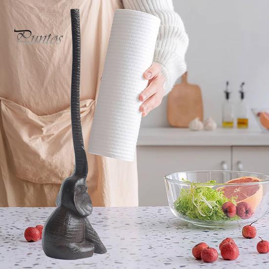 Paper Towel Stand with Stable Base Creative Animal Shaped Free Standing Tissue Holder Kitchen Decoration Modeling Crafts