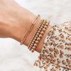 18K Gold Stainless Steel Layered Bead Bracelet Set