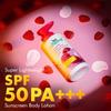 mCaffeine Brightening SPF 50 PA+++ Body Sunscreen Lotion 200 ml Lightweight Non Sticky Hydrating Sun Protection Body Lotion