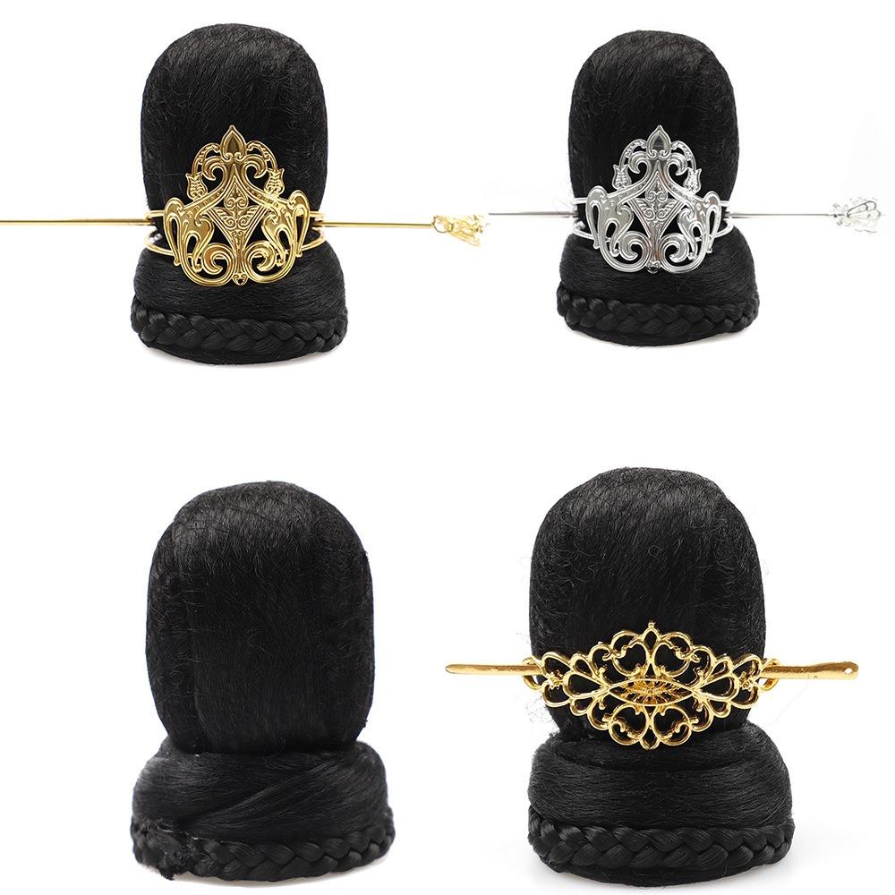 Hanfu Hairpin Hanfu Wig for Men Chinese Style Fake Hair Bun Ancient Style Hair Crown  Ming Dynasty