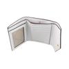 Michael Kors Brand Logo Snap Closure Leather Wallet Women's Optical White
