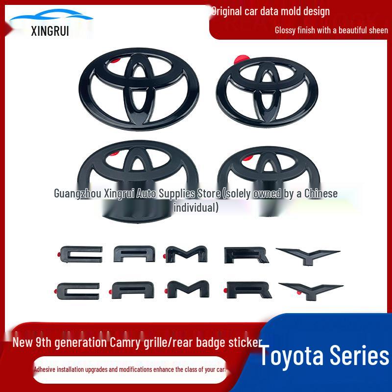 9. Generation Toyota Camry Schwarzes Krieger-Emblem-Aufkleber: Coole & Sportliche Personalisierung