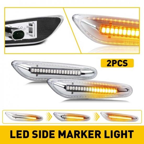 SMD LED Fender Front Side Marker Lights For Assembly BMW E90 E82 E92 E46 E83 E60
