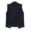 Women's Fashion Solid Color Sleeveless Pocket Short Style With Frayed Edges And Holes Cardigan Vest Jacket
