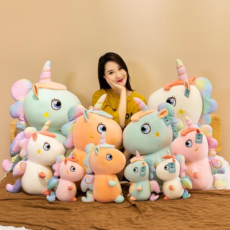 Velký kawaii Embracable jednorožec s křídly plyšové hračky plněné měkké zvířecí jednorožec panenky pro holčičky dárky k narozeninám