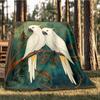 1pc Cockatoo Artwork Outdoor Soft Polyester Flannel Throw Blanket Versatile for All Seasons , Soft , Cozy , Warm All Season Quilted Throw ,