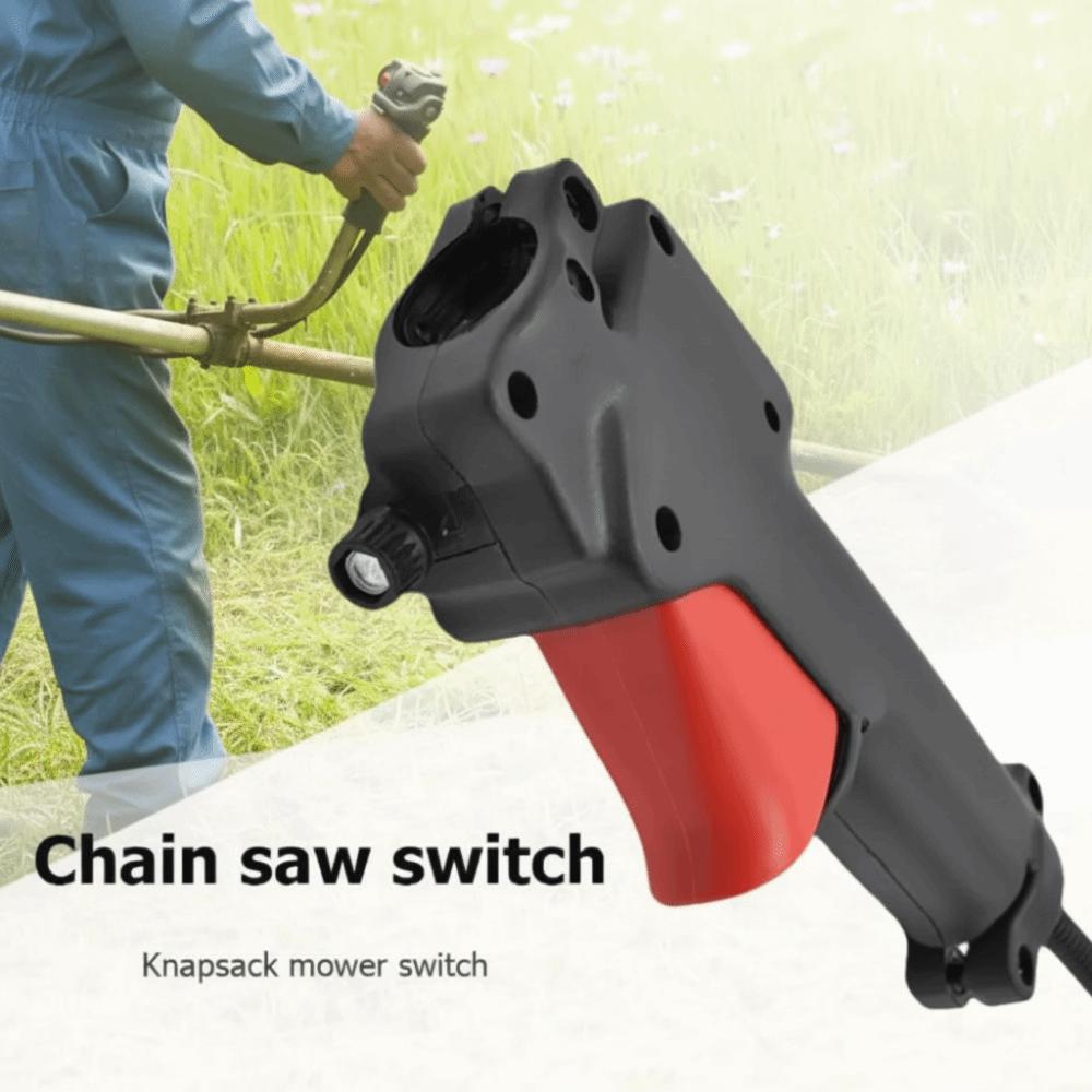 26mm Tube Lawn Mower Switch Black Handle Brush Cutter Switch Throttle Cable Handle  Engine Trimmer