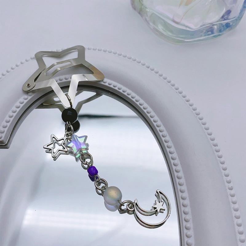 Fashion Hair Clips Y2K Style Star Butterfly Moon Tassels Hairpin Sweet Cool Hair Barrettes Hair Accessories Jewelry