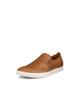 ECCO Leisure Men's Genuine Leather Walking Shoes, Slip-On, Camel, Sizes 26.5cm-27.0cm, 3E (Product Code: 53881402034)
