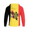 Men's Raglan Hooded Long Sleeve Jacket, Lightweight Casual Soccer Print Coat - Outdoor Sports, Travel, Daily Wear, Versatile Breathable Soft Jacket
