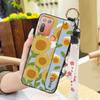 Back Cover Protective Phone Case For HTC Desire 20 Plus/D20+ Lanyard Kickstand Silicone Wrist Strap Oil Painting Ring
