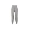 Solid Thick Elastic Waistband Cuffed Fleece Casual Pants Men Bottoms Smoke-Gray 452361-04