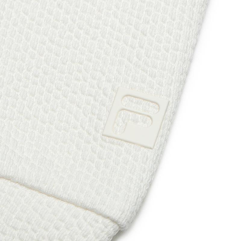 FILA Simple Versatile Comfortable Hooded Sweatshirt Women tops Vanilla-White A11W511201FIV