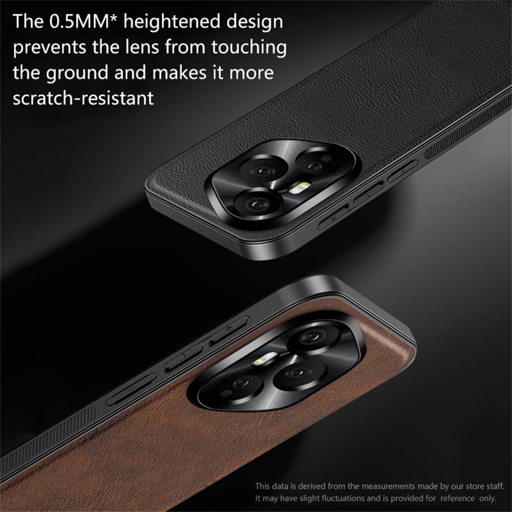 For Honor 400 Pro 5G (Global) Case PU + TPU + PC Phone Back Cover with Metal Lens Frame