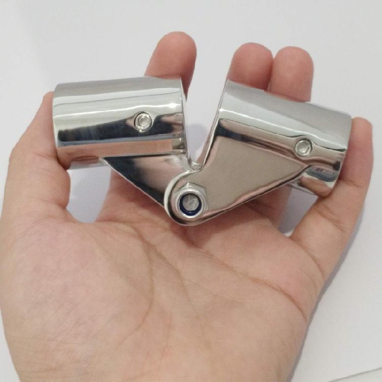 Stainless Steel Rotating Joint Coupling Connector Fitting Adapter for Boat Marine Tubing Canopies Yacht Tubing Fittings