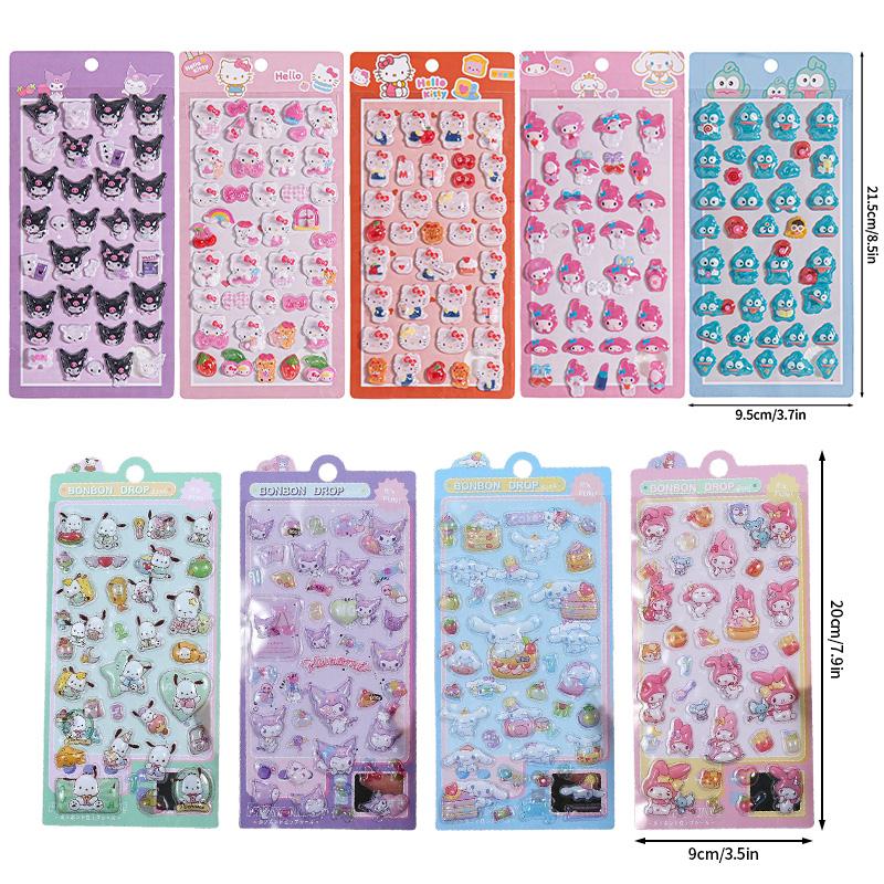 Cartoon Anime Rabbit Judy Fox Nick Stickers Zootopia 3D Relief Sticker Children DIY Scrapbook Notebook Decorative Sticker Gift