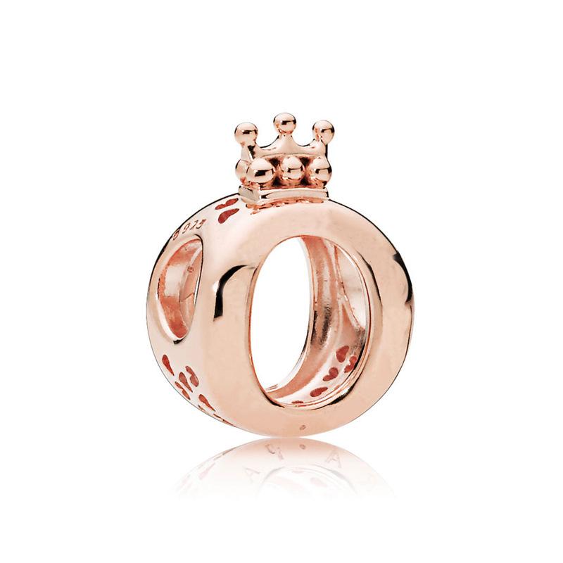 New Authentic Copper Plated Rosegold Heart Bird Butterfly Bead Charms Flower Charm Bead Charms Compatible With Pandora Bracelets Necklaces Women Diy J