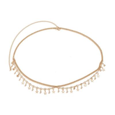 Waist Chain Sexy Rhinestone Star Tassel Pendant Waist Summer Jewelry Accessories Rave Belly Bod I4G7
