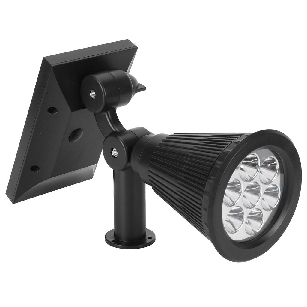 7LED Solar Light Intelligent Outdoor Garden Spotlight Lawn Lamp Landscape Lighting BlackColorful