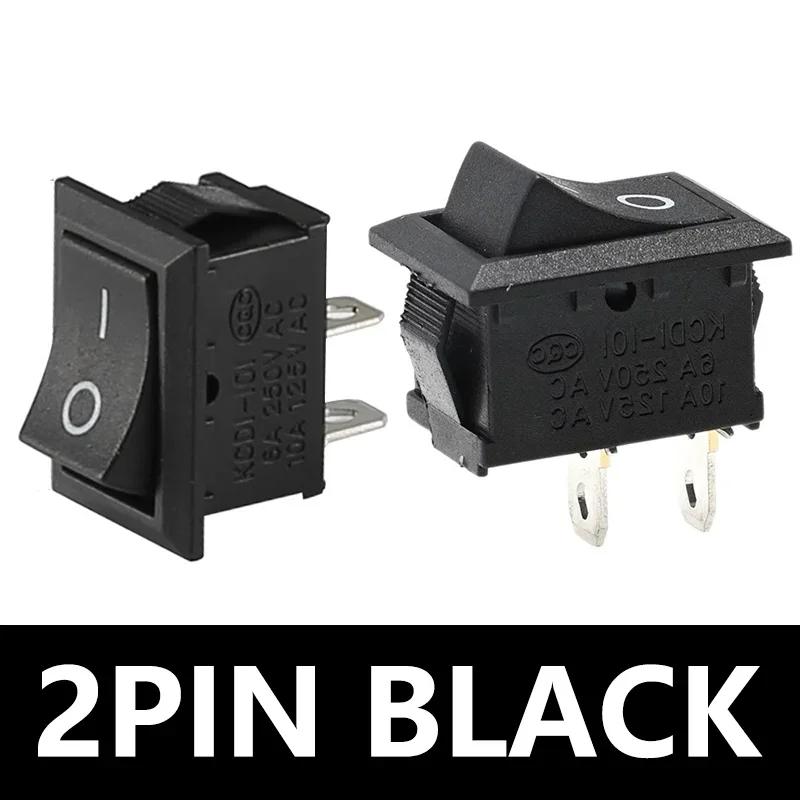 

5/20 шт. 15*21 мм Тип човна 2/3/4-контактний Перемикач УВІМК.-ВИМК. 6A 250V 10A 125V KCD1 Рокерний перемикач Живлення 5PCS