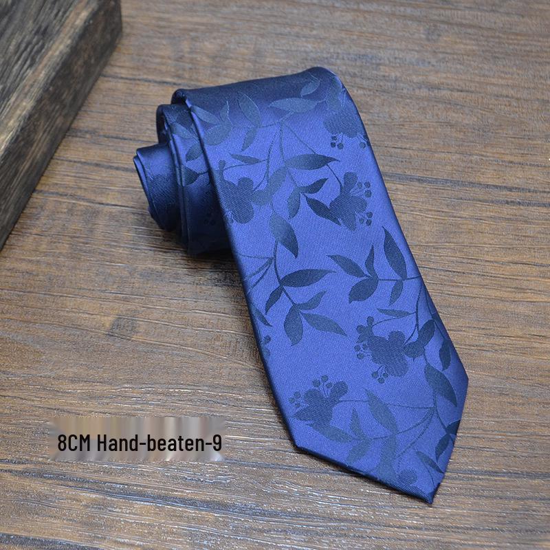 Men's Elegant Floral Pattern Tie: Fashionable Wedding & Banquet Accessory