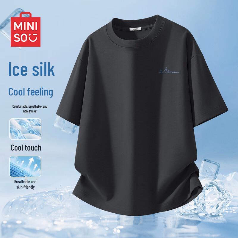 MINISO Men s Cool-Sense Crew Neck T-Shirt 4XL