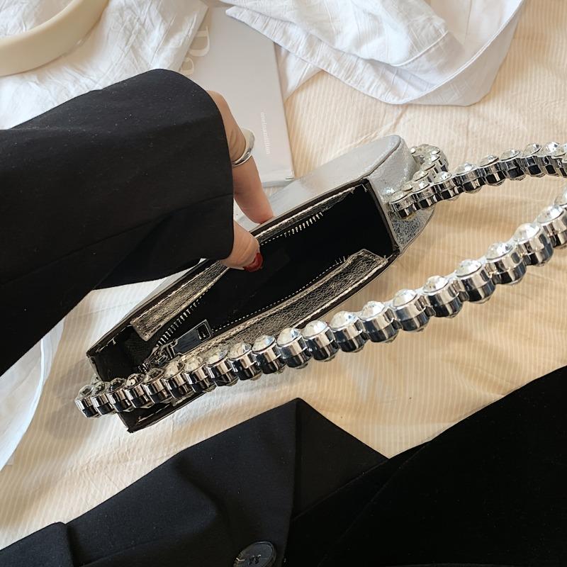 Chic Heart-Shaped Evening Purse for Women Stylish Clutch for Weddings And Parties, Mini Heart-Shaped Bag, Elegant Handbags for Events And Prom