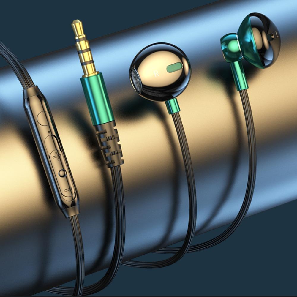 3.5mm Jack Dual Jack Headphones in Ear Wired Headset 3.5mm Wired Earphones  for Desktop/Computer/PC