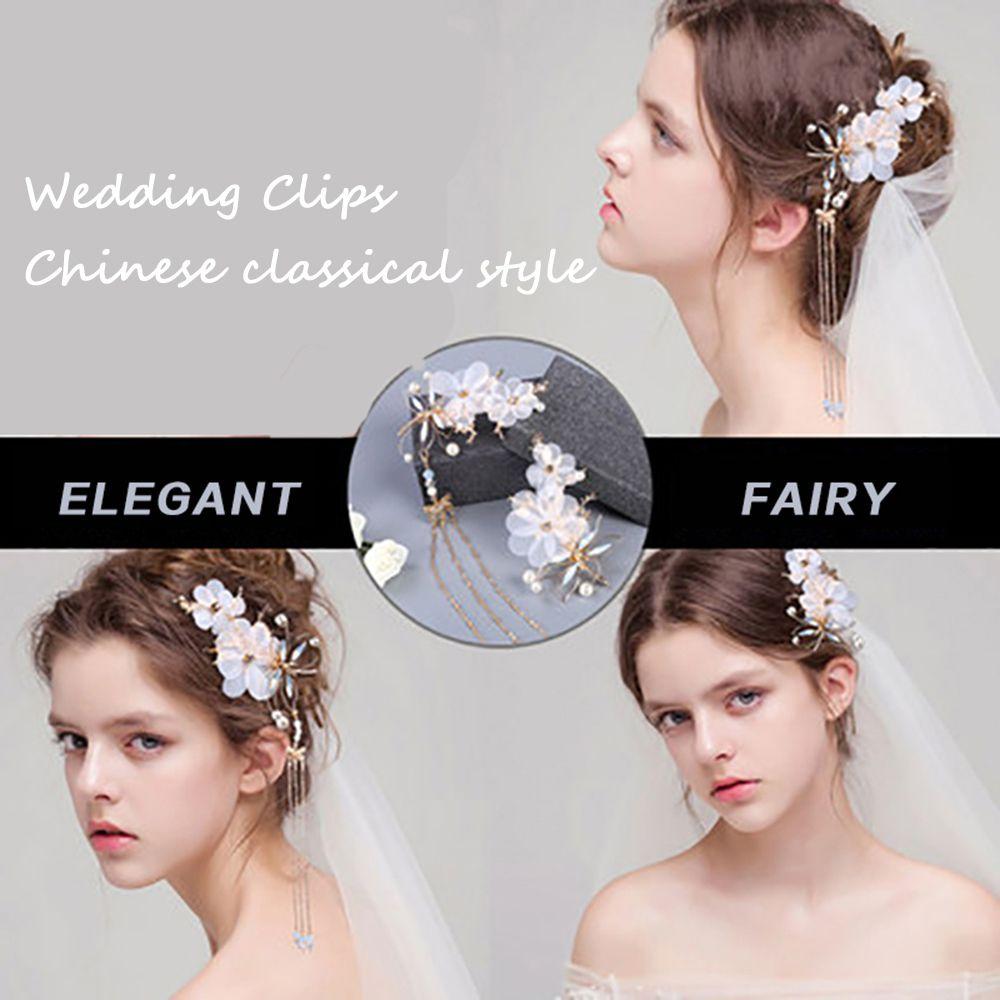 Classical Style Elegant Butterfly Chinese Dragonfly HANFU Hairpin Headwear Hair Clips Tassel