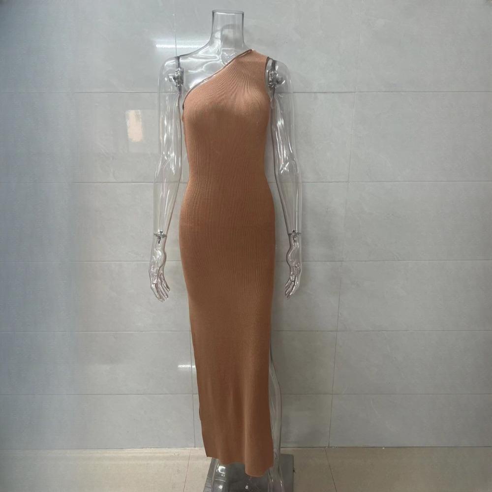 IHUASU Women's Sexy One Shoulder Beach Dresses Women Seaside Holiday Dresses